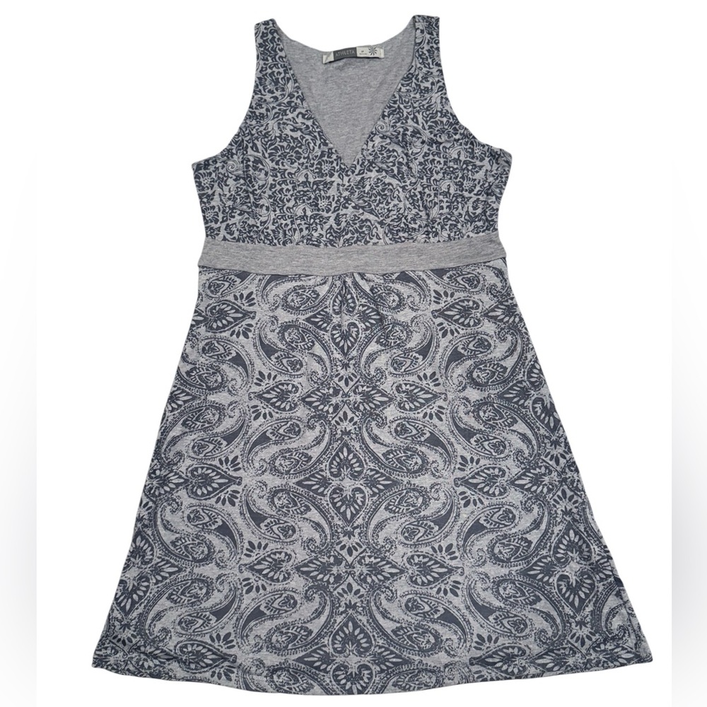 NWT Athleta Las Palmas Dress Gray, Size SP - Picture 2 of 5